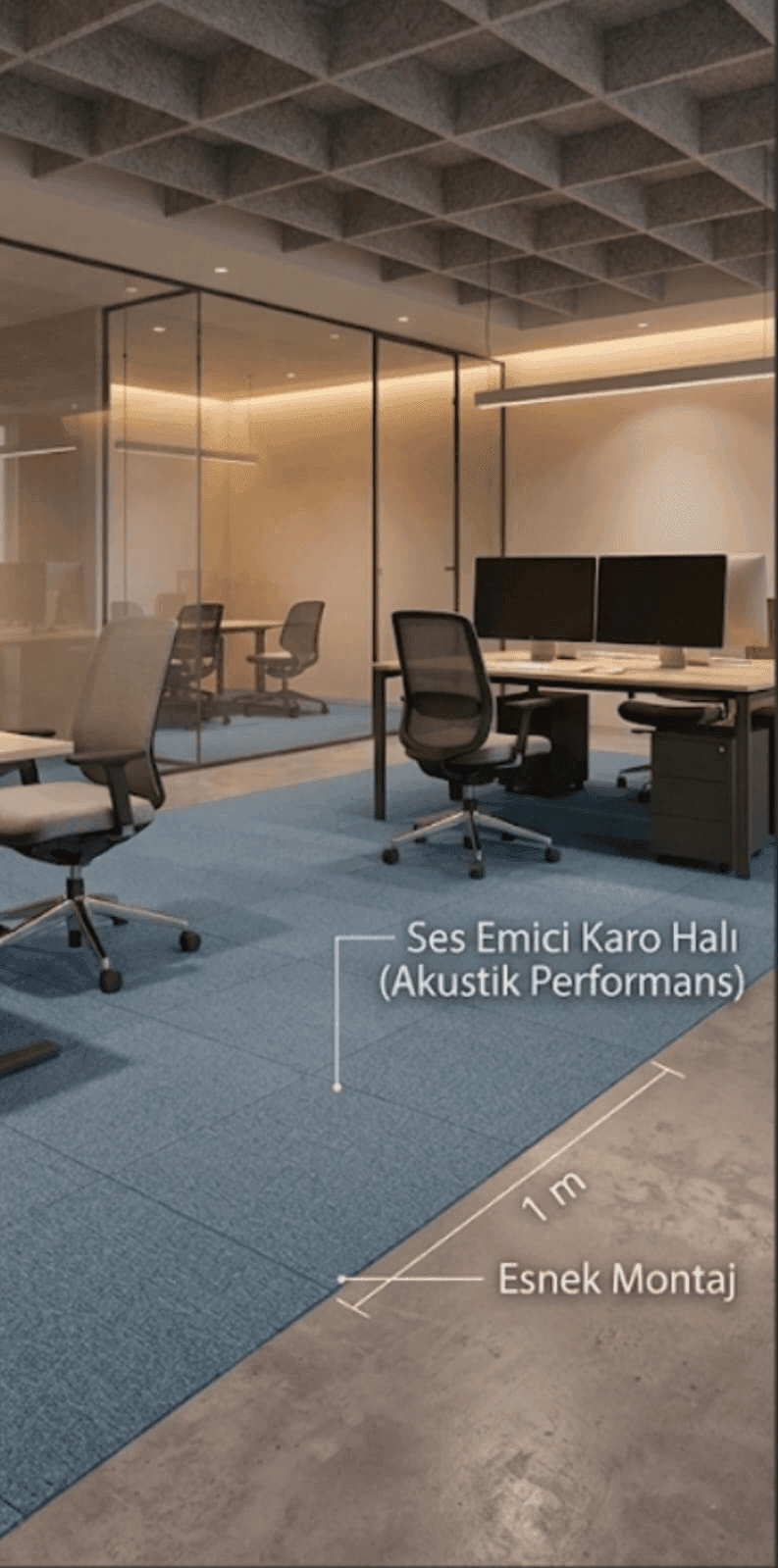 Akustik Karo Halı akustik panel